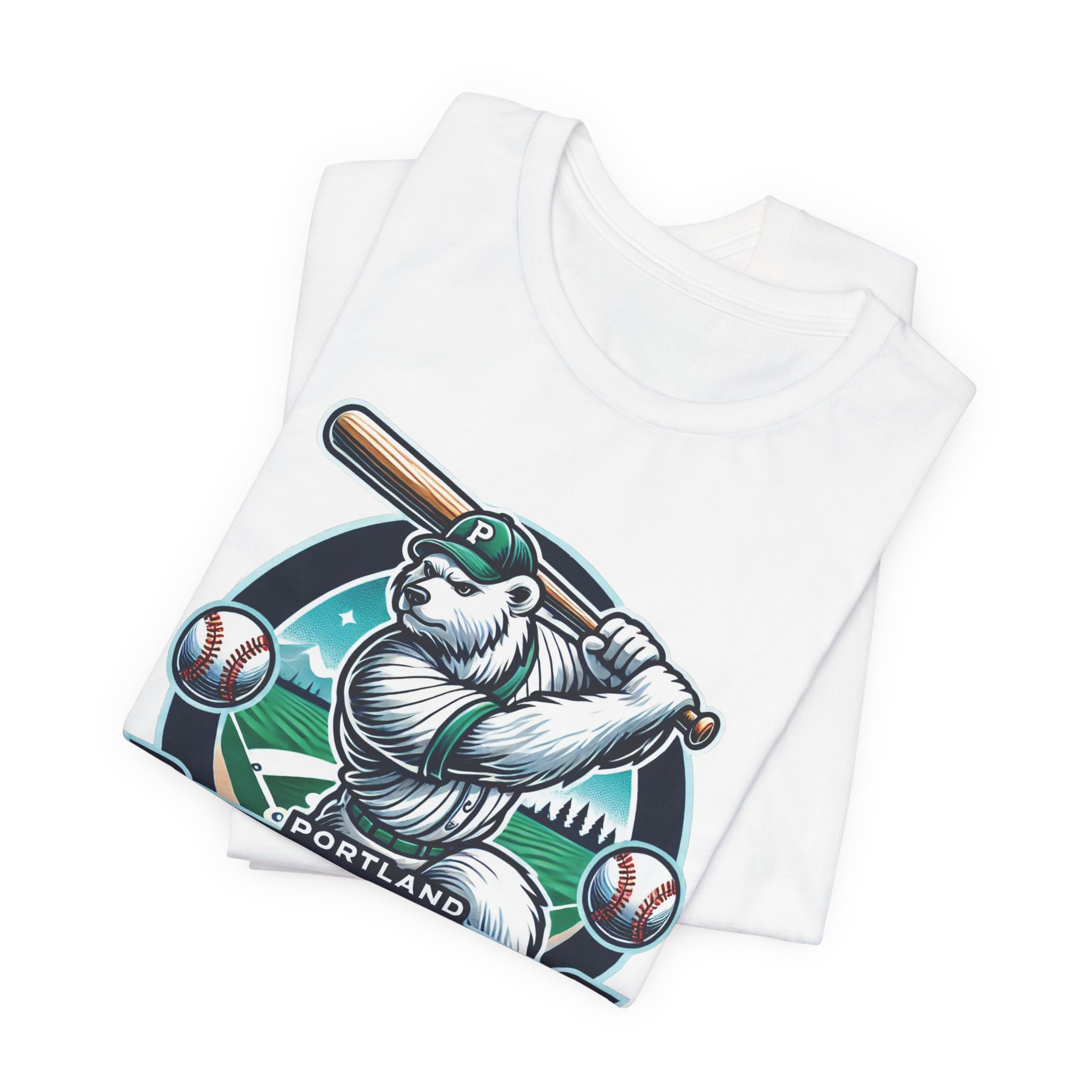 Portland Polar Bears Baseball T-Shirt — Portland, Oregon Team Tee - Image 2