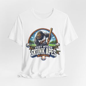 Fort Myers Skunk Apes Baseball T-Shirt — Vintage Mascot Logo Tee