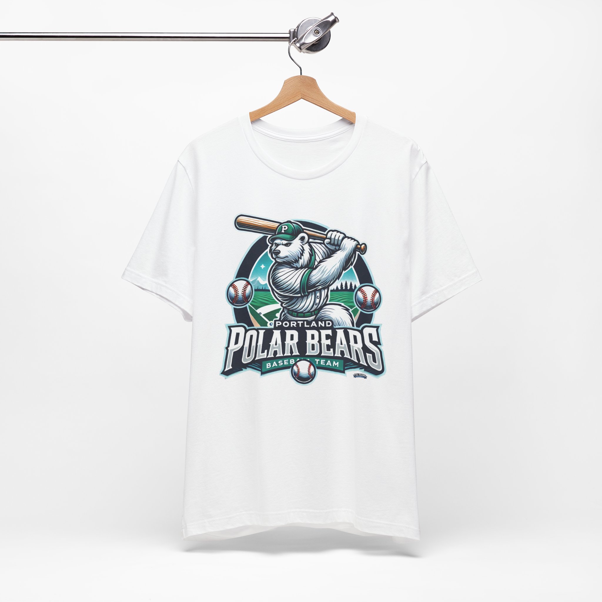 Portland Polar Bears Baseball T-Shirt — Portland, Oregon Team Tee - Image 5