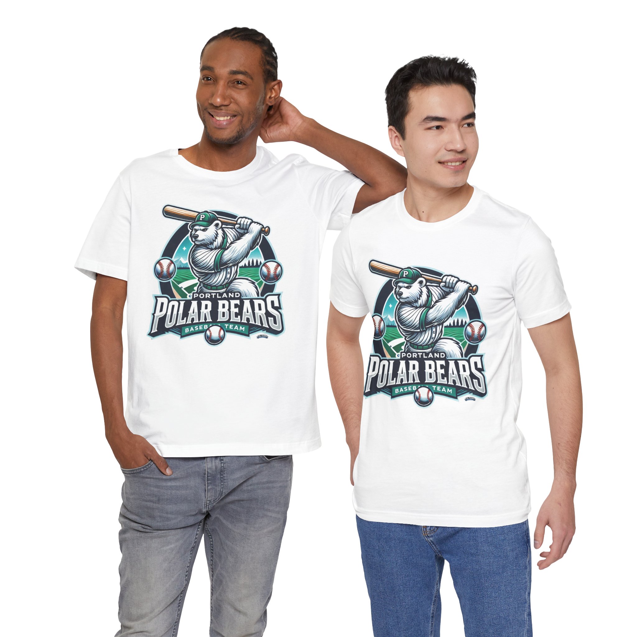 Portland Polar Bears Baseball T-Shirt — Portland, Oregon Team Tee - Image 6