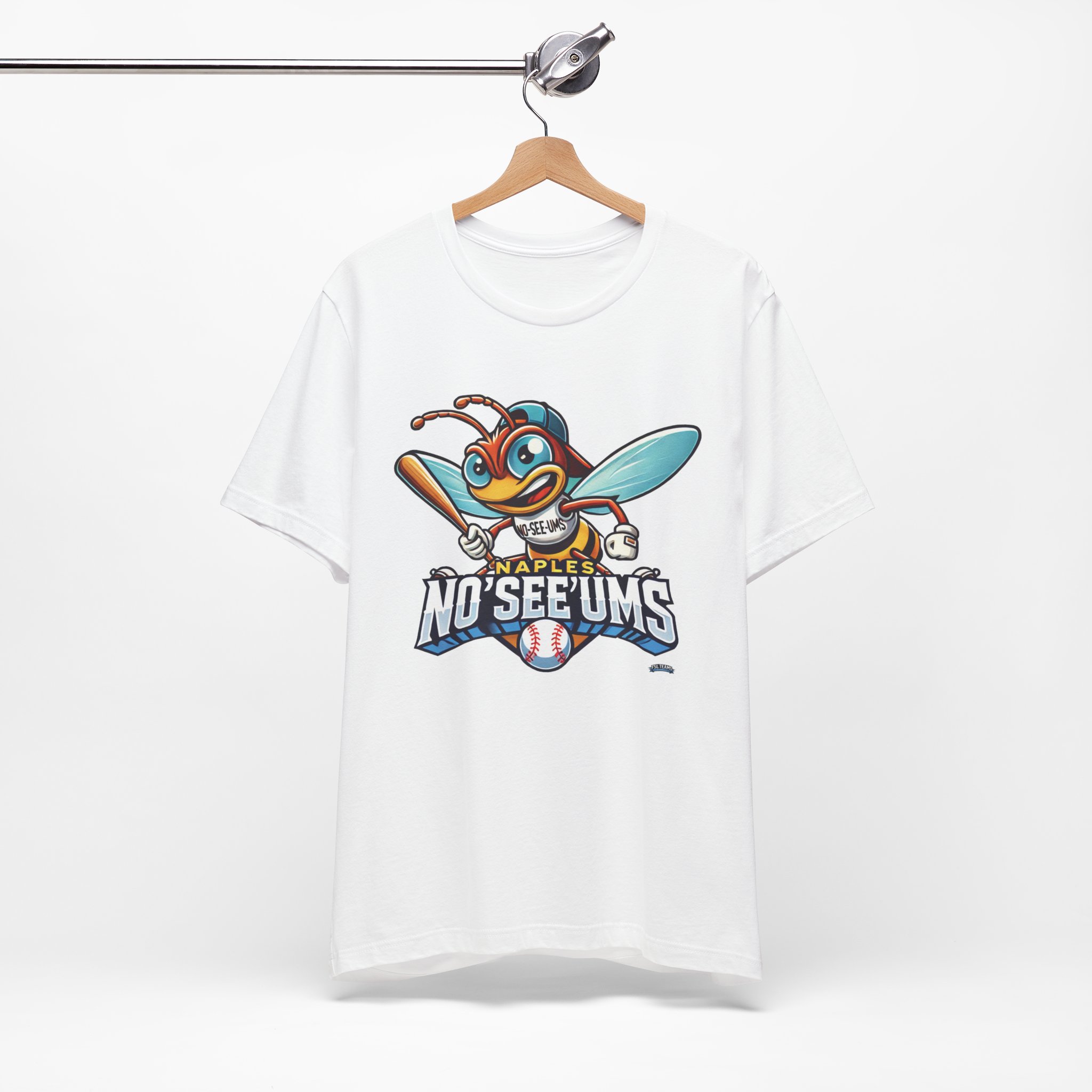 Naples No'See'Ums Baseball Team T-Shirt — Naples, FL Fan Tee - Image 5