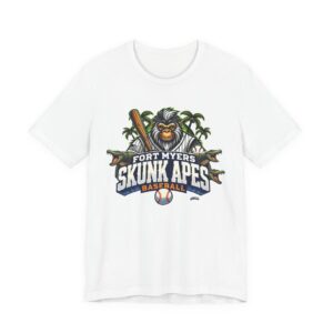 Fort Myers Skunk Apes Baseball T-Shirt 2 — Vintage Mascot Logo Tee